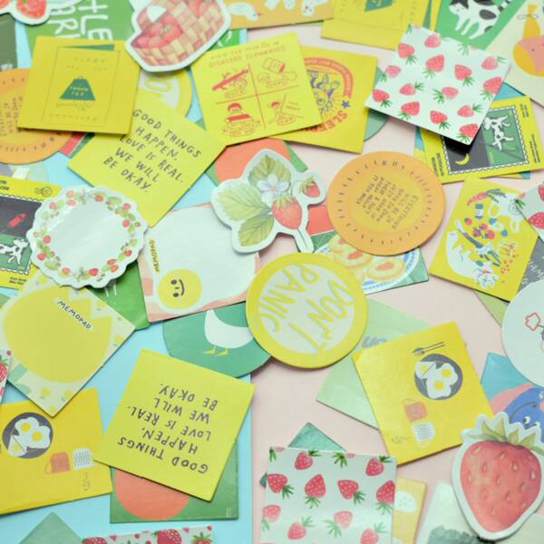 

46pcs Random Mixed Pattern Sticker, Multicolor