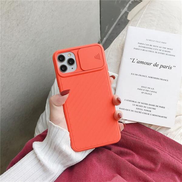 

Slide Camera Cover Phone Case, Orange