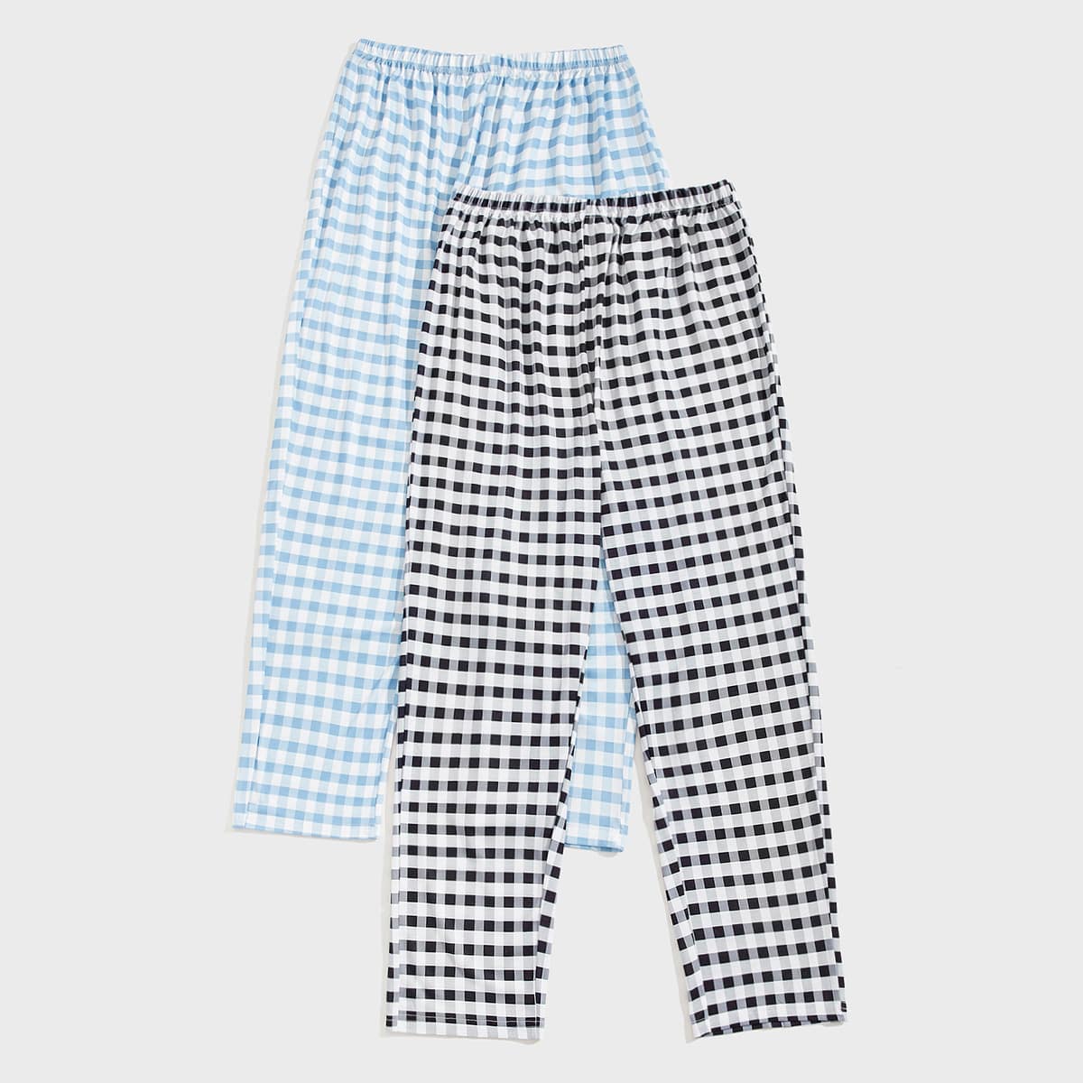 

Guys 2pcs Plaid Lounge Pants, Multicolor