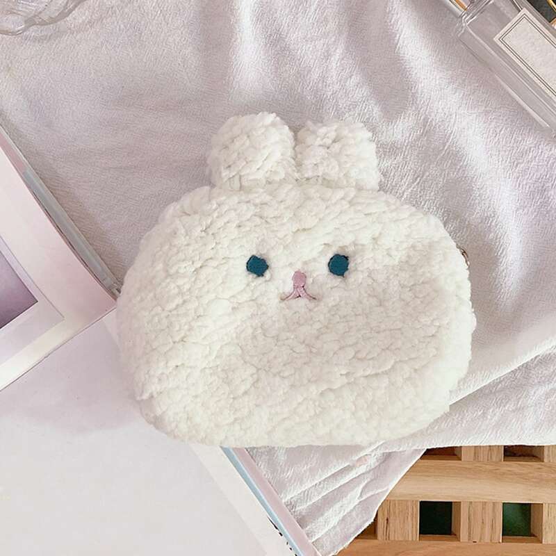 

Rabbit Shaped Makeup Bag, White