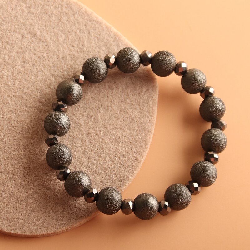 

Beaded Decor Bracelet, Black