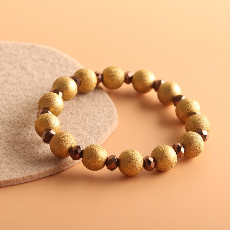 

Beaded Decor Bracelet, Gold