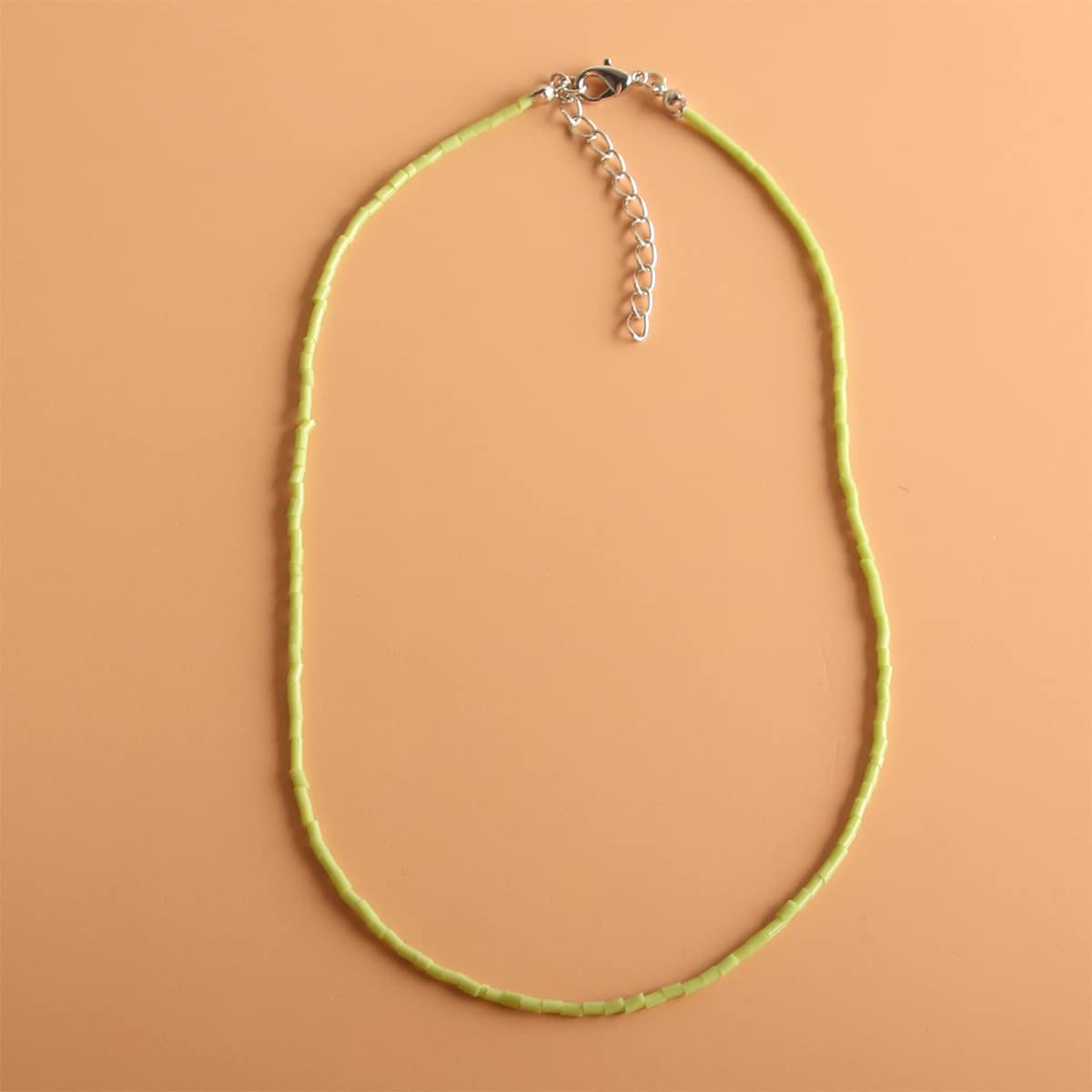 

1pc Minimalist Necklace, Green