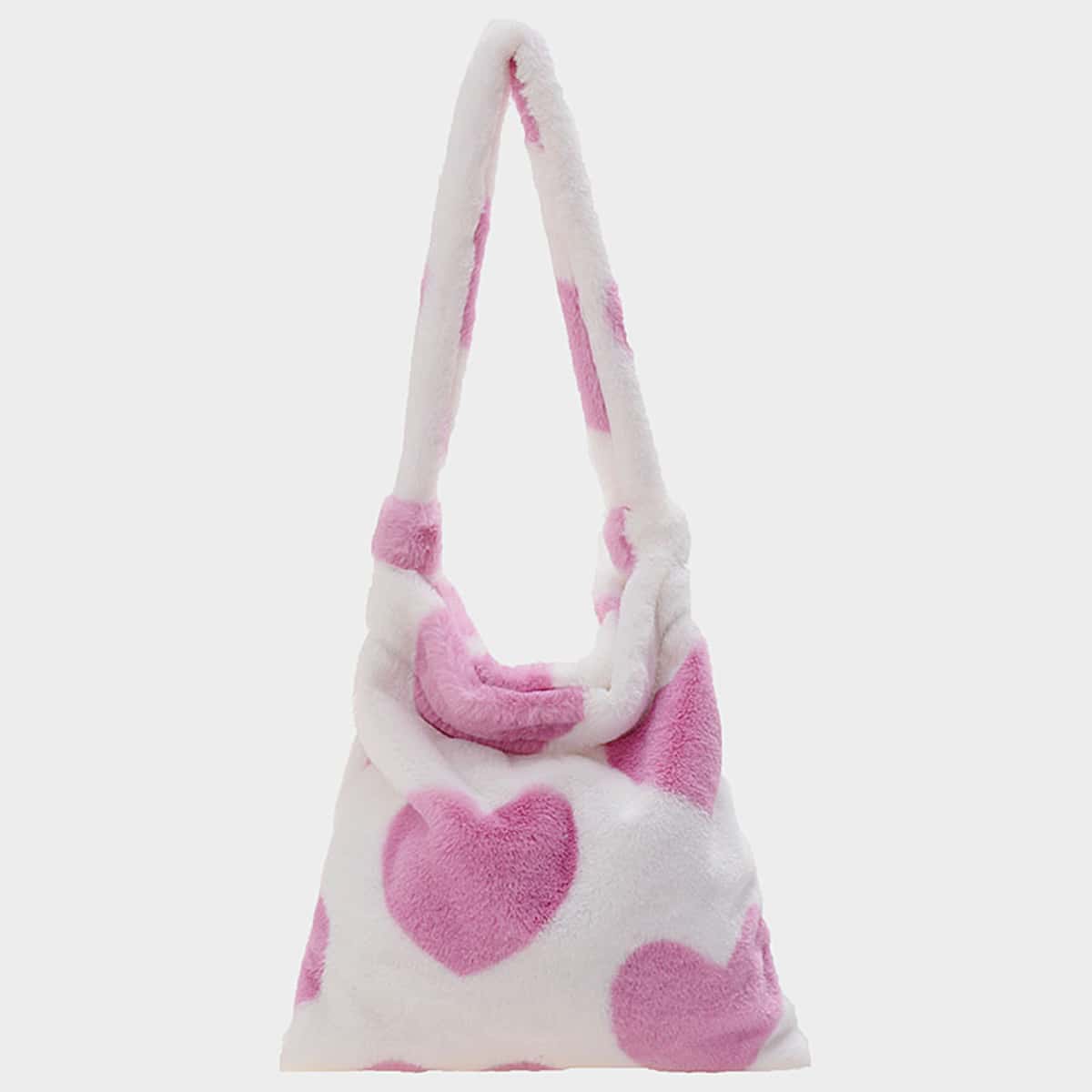 

Heart Pattern Shoulder Bag, Multicolor