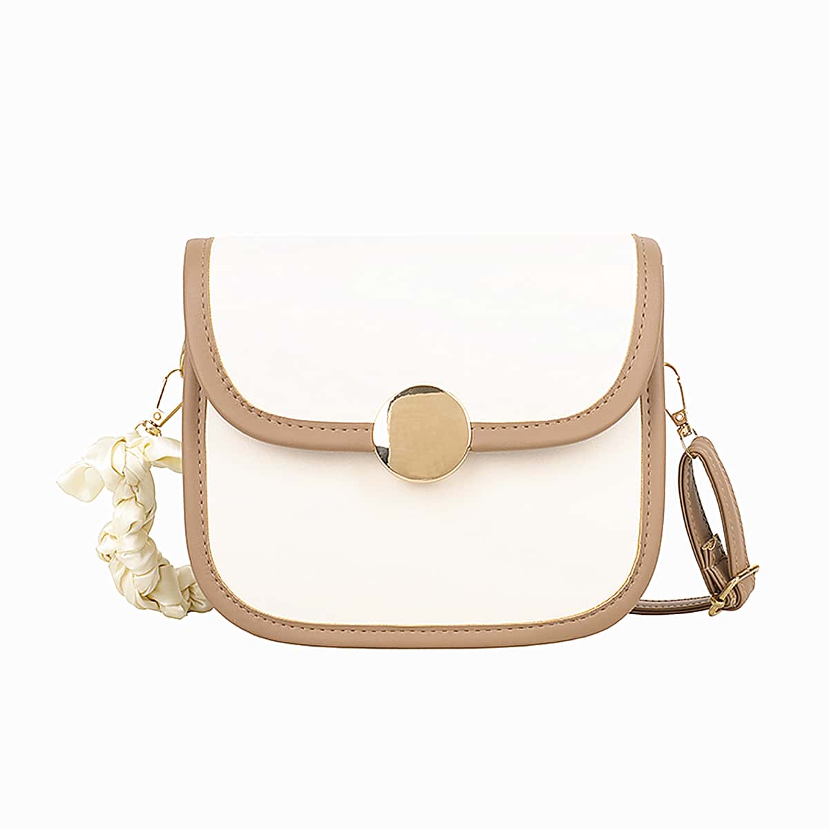 

Metal Decor Crossbody Bag, Multicolor