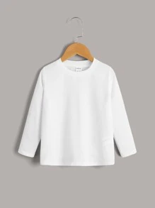 SHEIN Niñitos 3 piezas Camiseta de rayas jaspeado - Multicolor - Ver 7