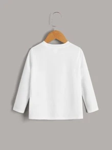 SHEIN Niñitos 3 piezas Camiseta de rayas jaspeado - Multicolor - Ver 8