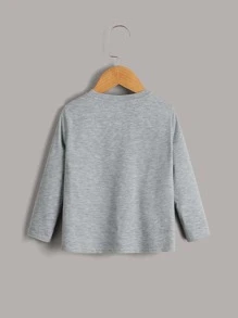 SHEIN Niñitos 3 piezas Camiseta de rayas jaspeado - Multicolor - Ver 10