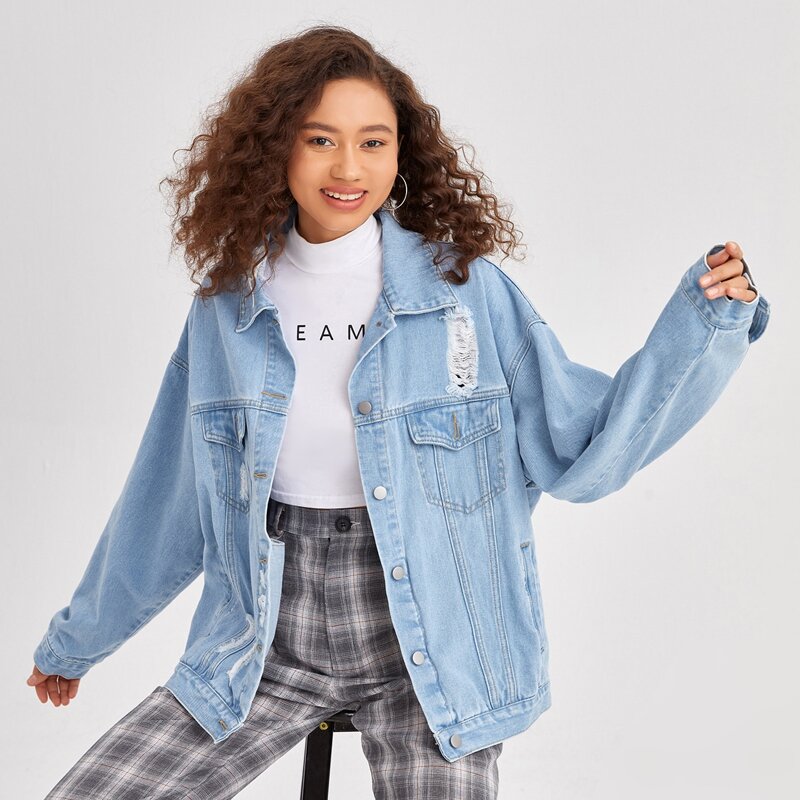 

Solid Denim Jacket, Light wash