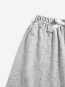 Đồ mặc nhà bé gái Nơ Bướm Con số Slogan Dễ thương - Nhiều màu - Xem 4