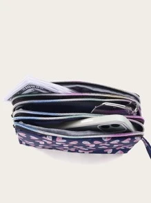 Monedero largo con estampado de corazón cremallera - Multicolor - Ver 6