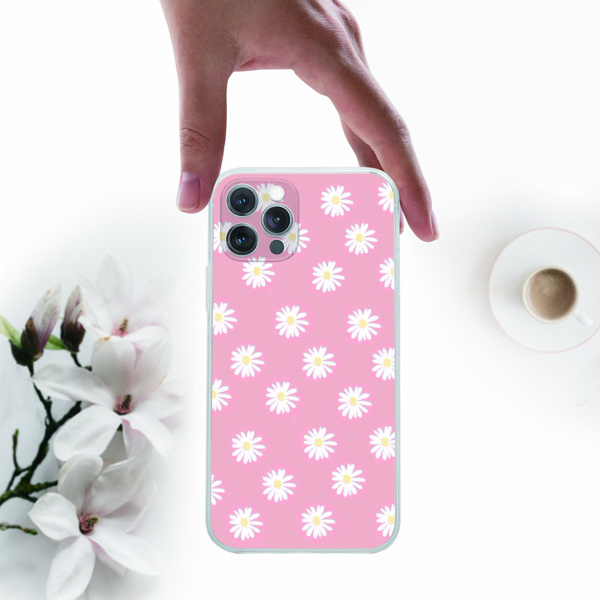 

Daisy Pattern Phone Case, Clear