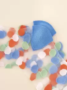 5 đôi tất cổ cao in hình đôi môi, mùa thu - Nhiều màu - Xem 5