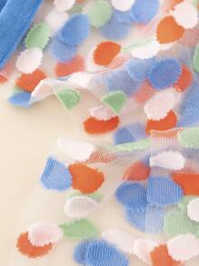 5 đôi tất cổ cao in hình đôi môi, mùa thu - Nhiều màu - Xem 6