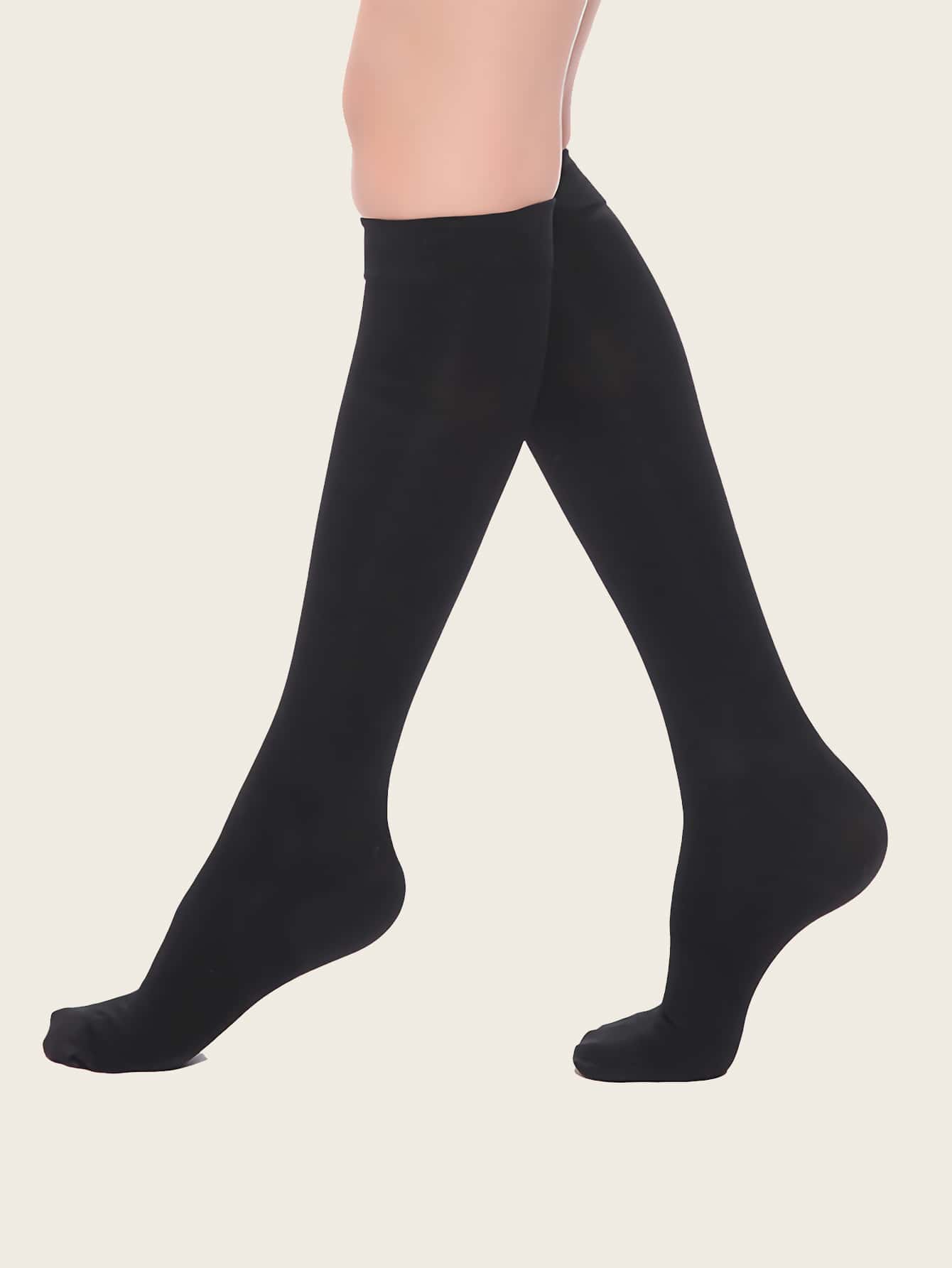 Over The Calf Compression Socks - màu đen - Xem 1