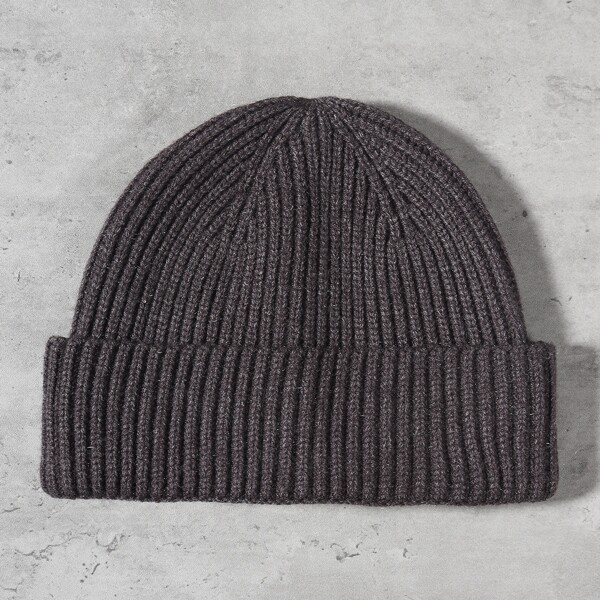 

Solid Knitted Hat, Dark grey