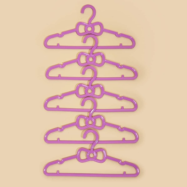 

5pcs Plain Pet Hanger, Purple
