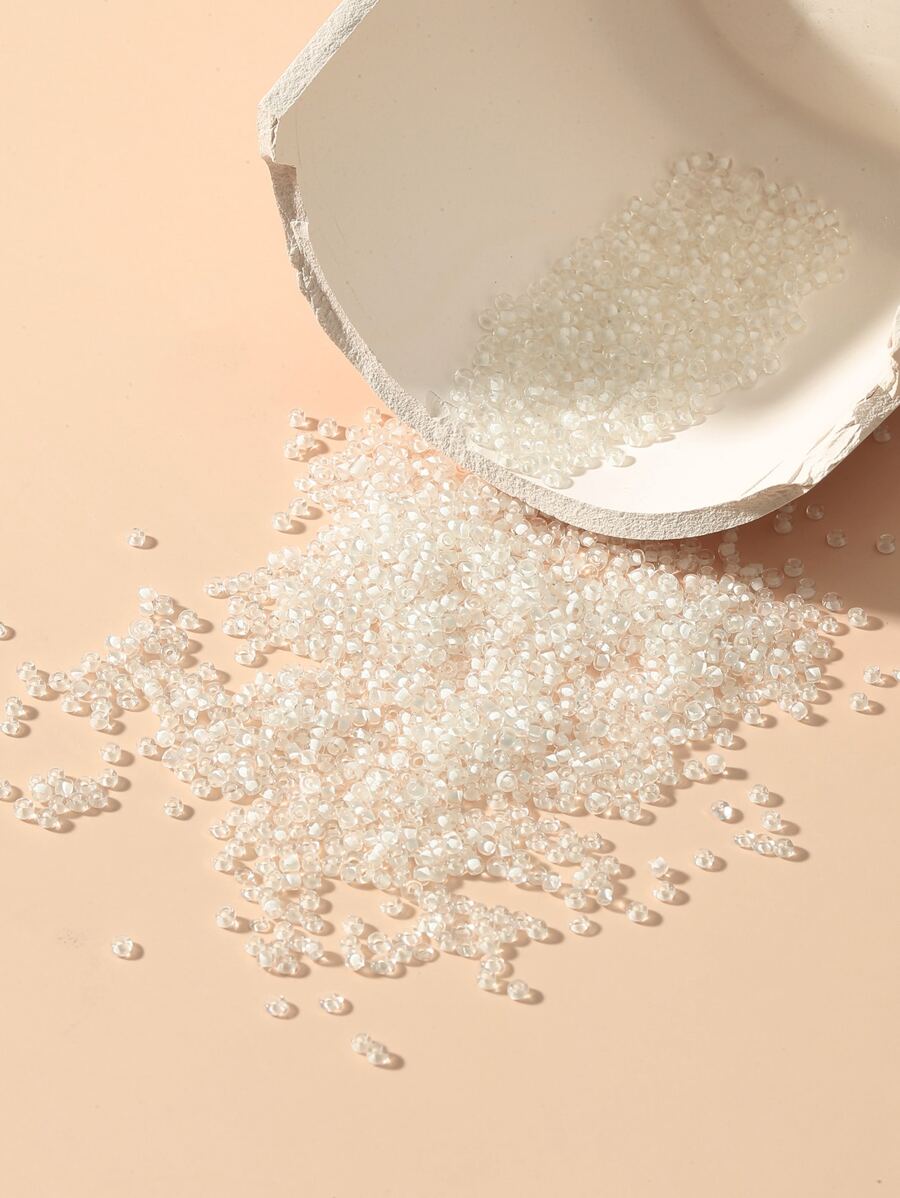 600pcs 2mm Bead DIY Jewelry Accessory - White - View 1