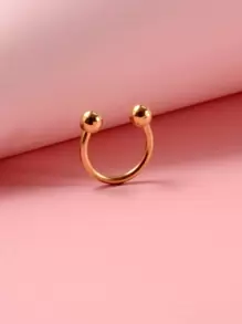 極簡鼻環 - 金黃色 - 查看 1