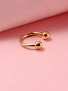 極簡鼻環 - 金黃色 - 查看 2