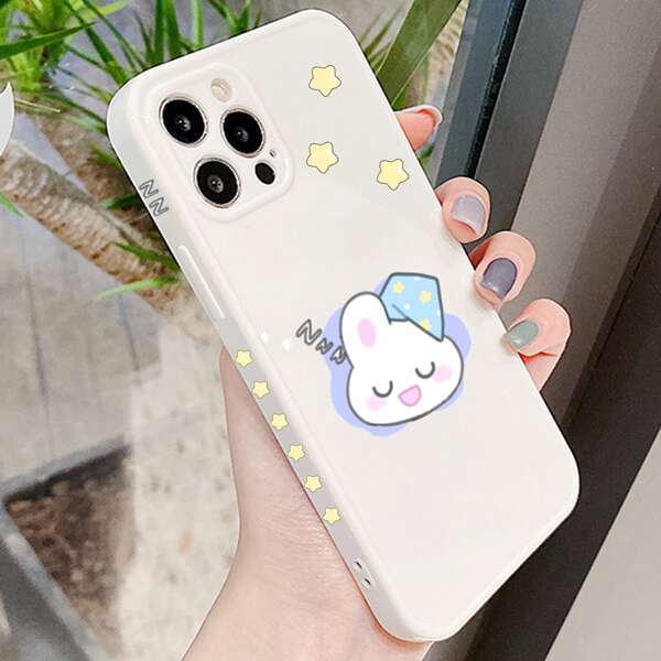 

Cartoon Rabbit Phone Case, Beige