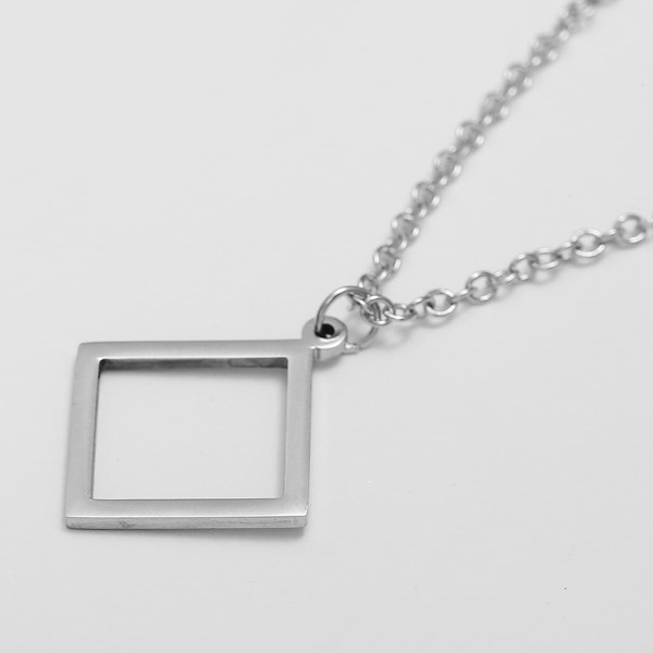 

Men Stainless Steel Necklace, Silver