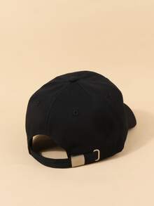 Men Letter Embroidery Baseball Cap - Black - View 3