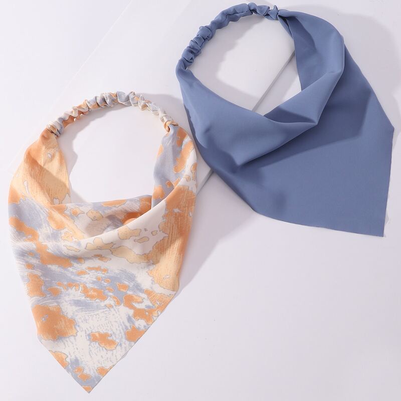 

2pcs Graphic Hair Band, Multicolor
