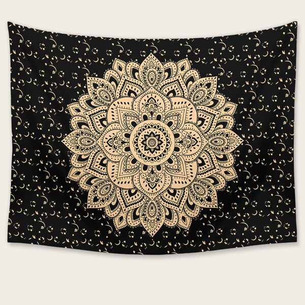 

Mandala Print Tapestry, Multicolor