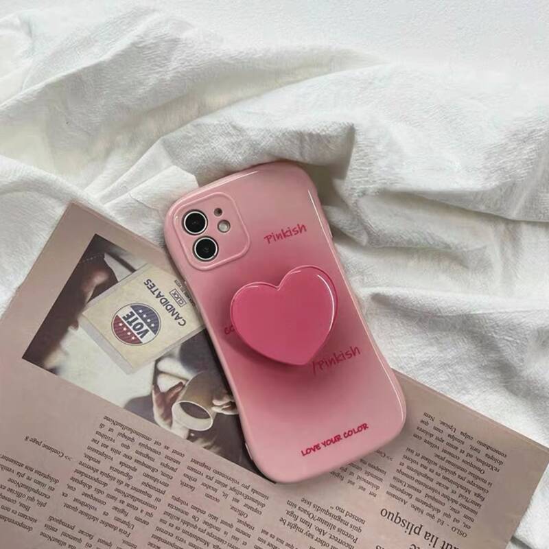 

Ombre Phone Case With Heart Phone Holder, Multicolor