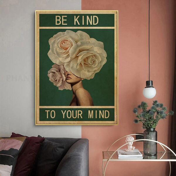 

1pc Figure Graphic Unframed Painting, Green