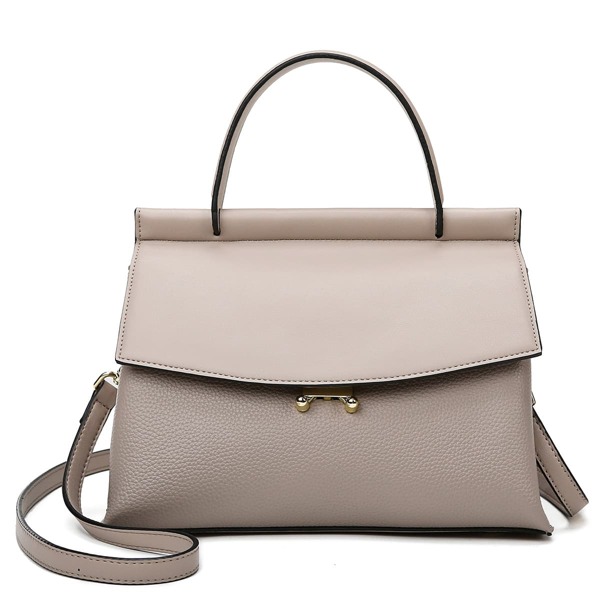 

Minimalist Flap Satchel Bag, Beige