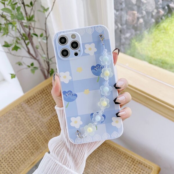 

Flower Hand Strap Phone Case, Multicolor