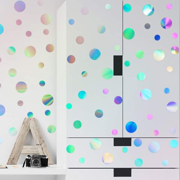 

Circle Print Wall Sticker, Multicolor