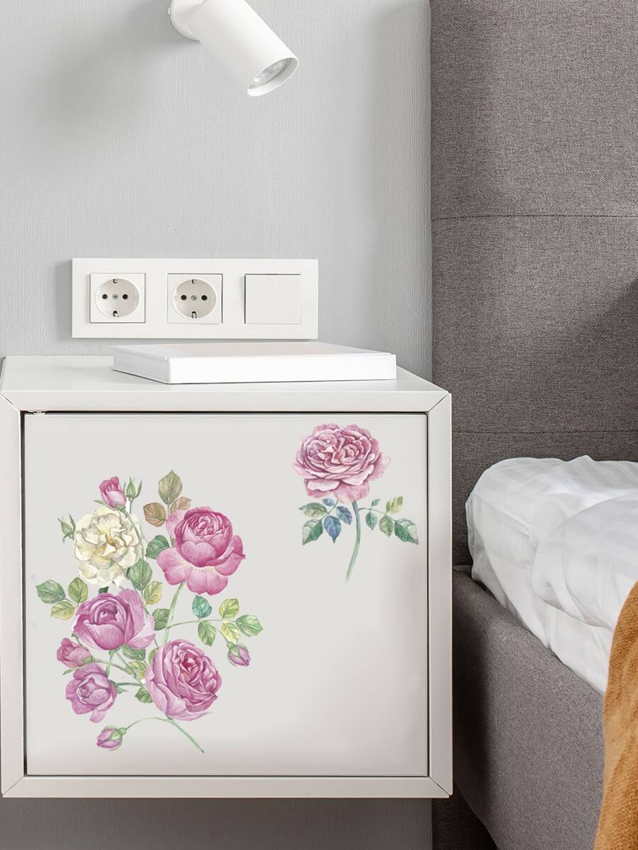 花朵印花牆貼 - 彩色 - 查看 1