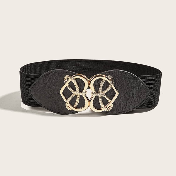 

Heart Decor Corset Belt, Black