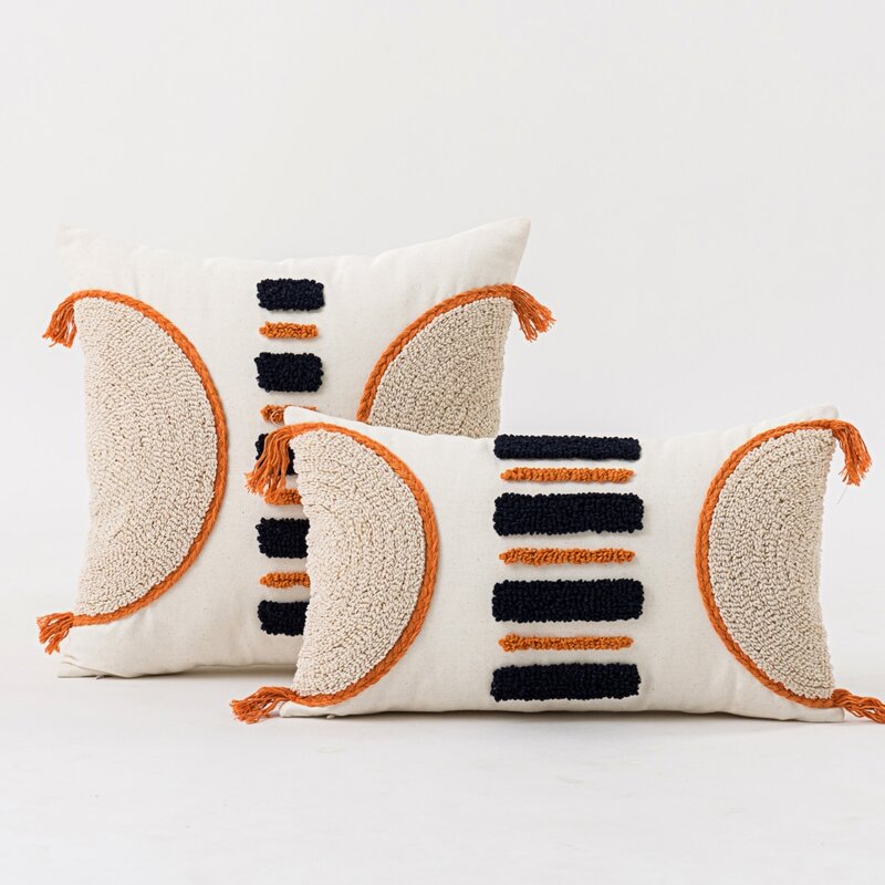 

1pc Tufted Cushion Cover Without Filler, Multicolor