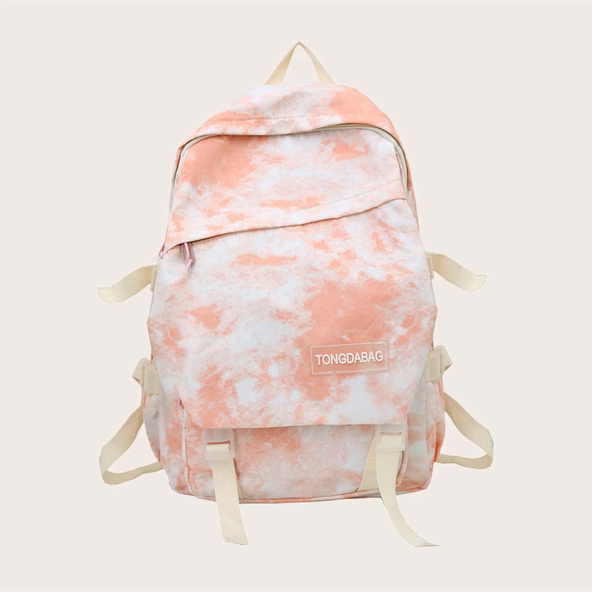 

Tie Dye Large Capacity School Bag, Orange