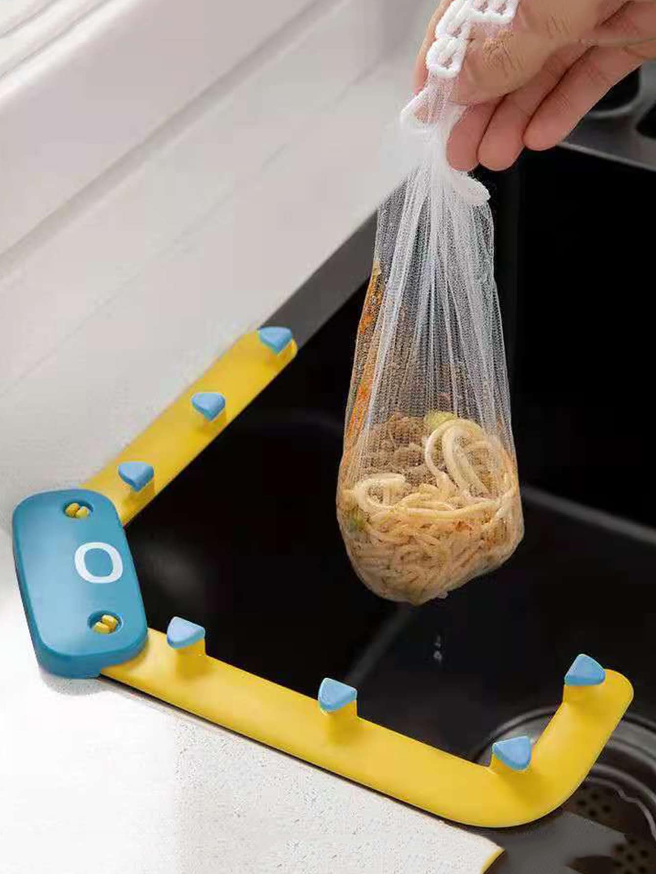 1pc Sink Drain Rack & 50pcs Filter Mesh