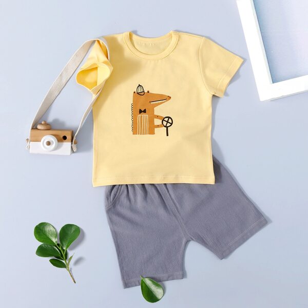 

Toddler Boys Slogan Graphic Tee & Shorts Set, Multicolor