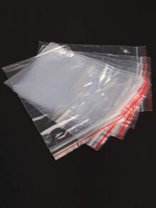 100入組透明食品密封袋 - 無色 - 查看 2