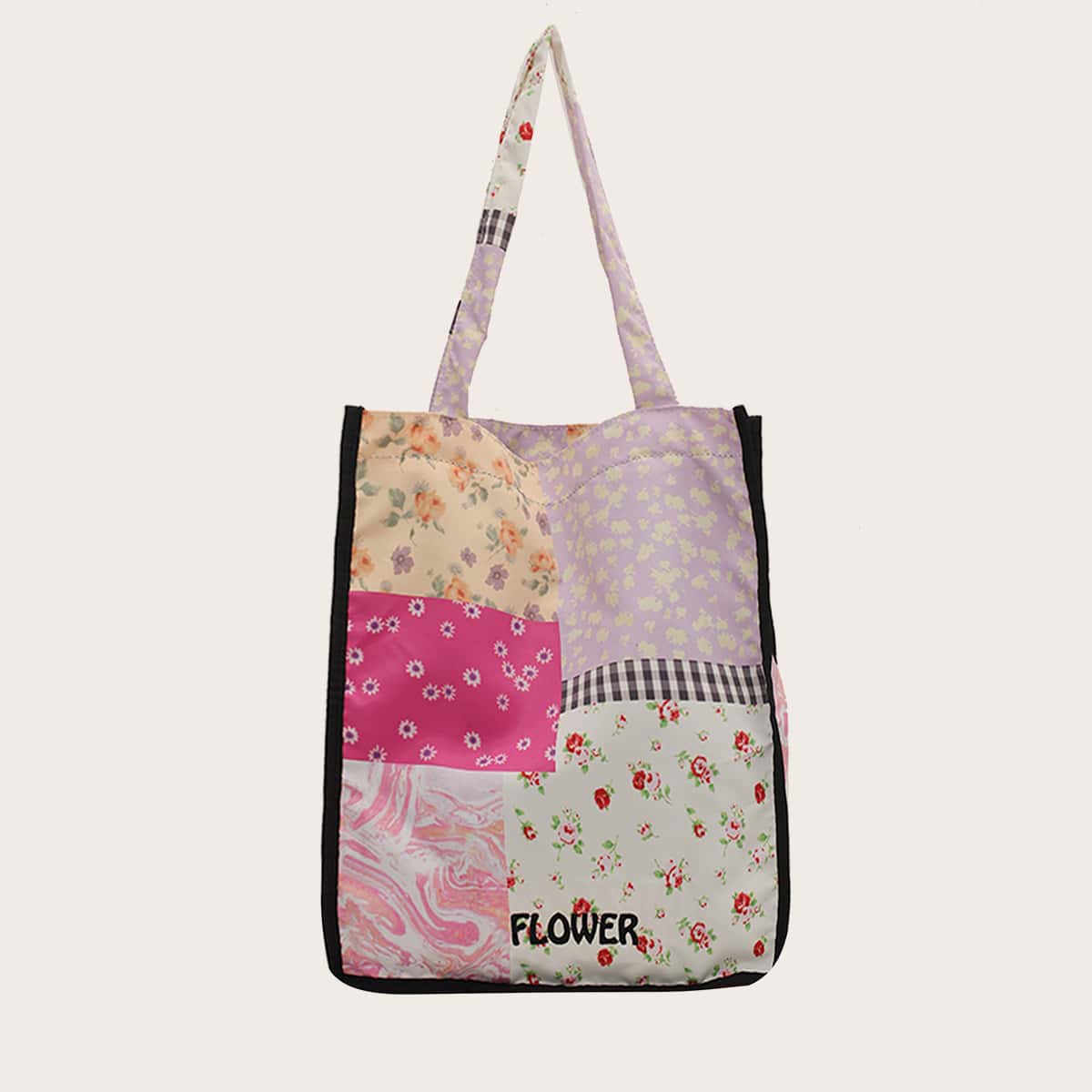 

Floral Graphic Tote Bag, Multicolor