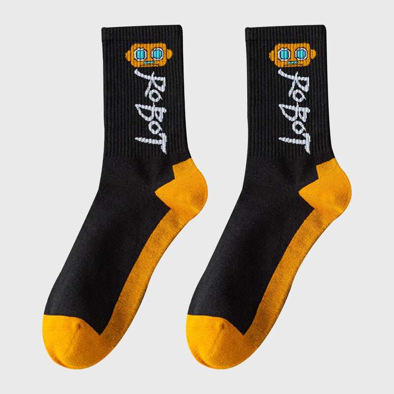 

Guys Letter Graphic Crew Socks, Multicolor