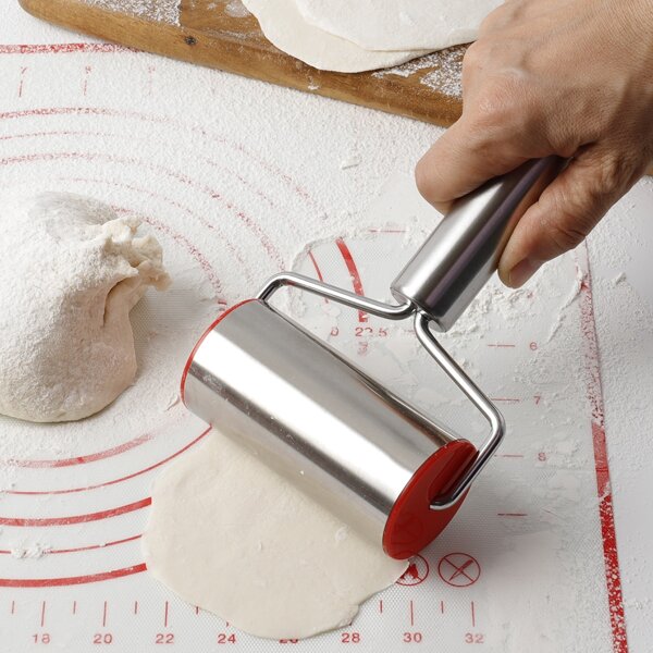 

1pc Stainless Steel Rolling Pin, Silver