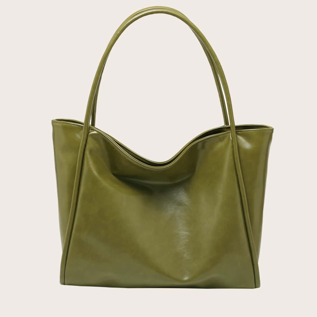 

Marble Large Capacity Shoulder Tote Bag, Dark green