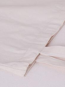 蝴蝶圖案購物袋 - 米色 - 查看 2