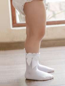 Toddler Girls Bow Knot Decor Socks