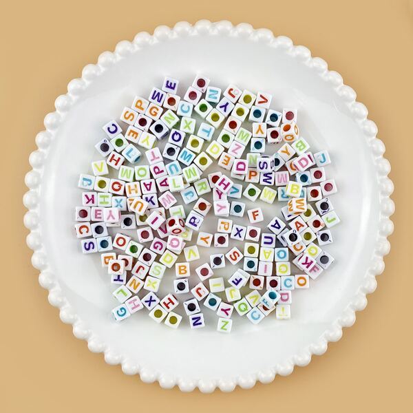

1pack Letter Bead, Multicolor