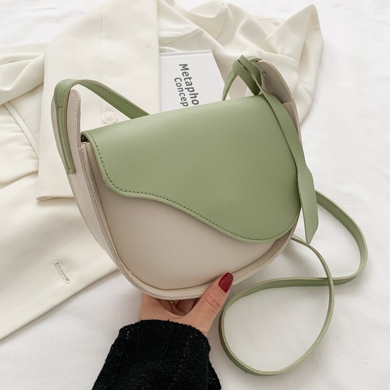 

Two Tone Crossbody Bag, Green