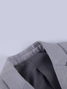 SOLOCOTE Niños Blazer con botón delantero - Gris Claro - Ver 6